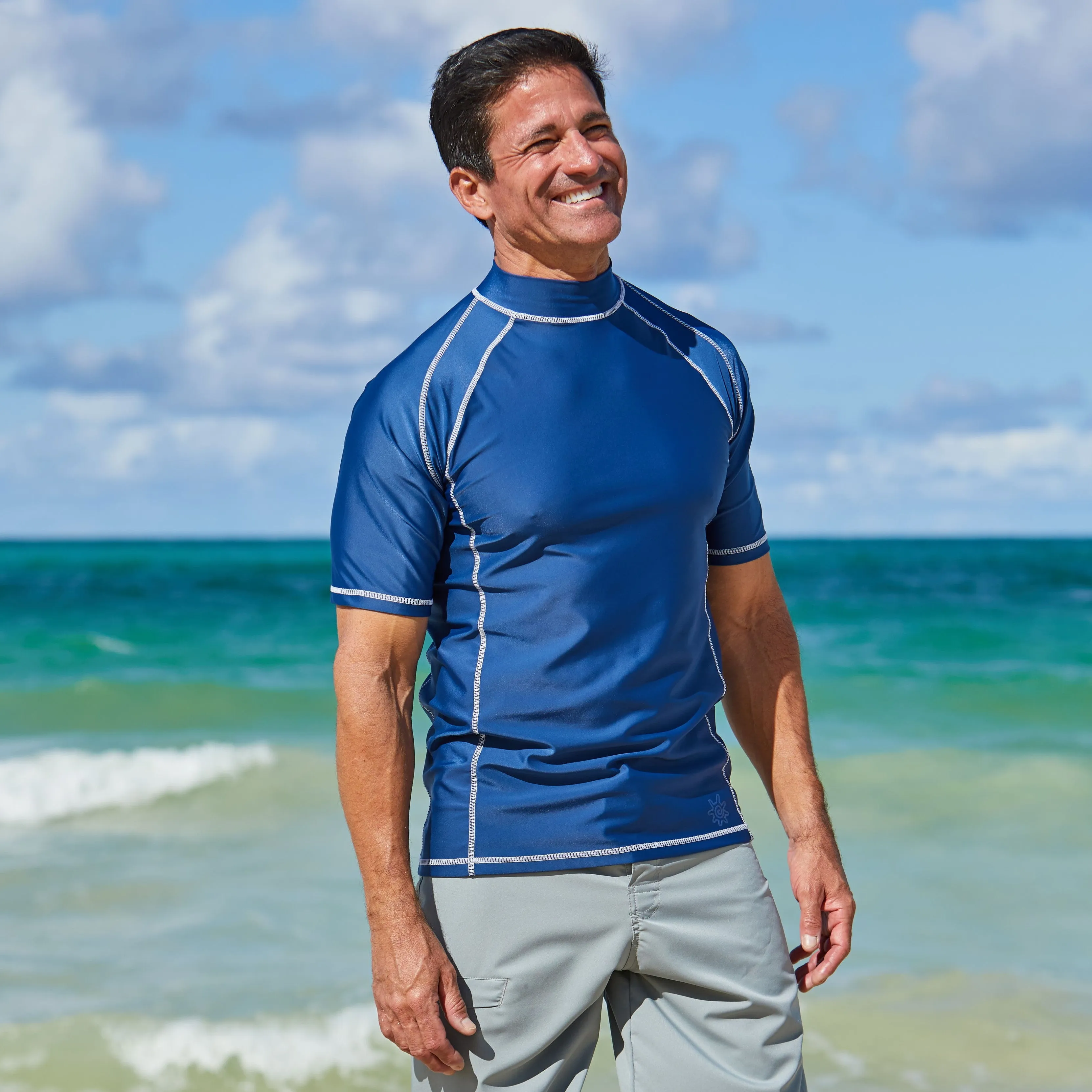 Men's Short Sleeve Active Sun & Swim Shirt