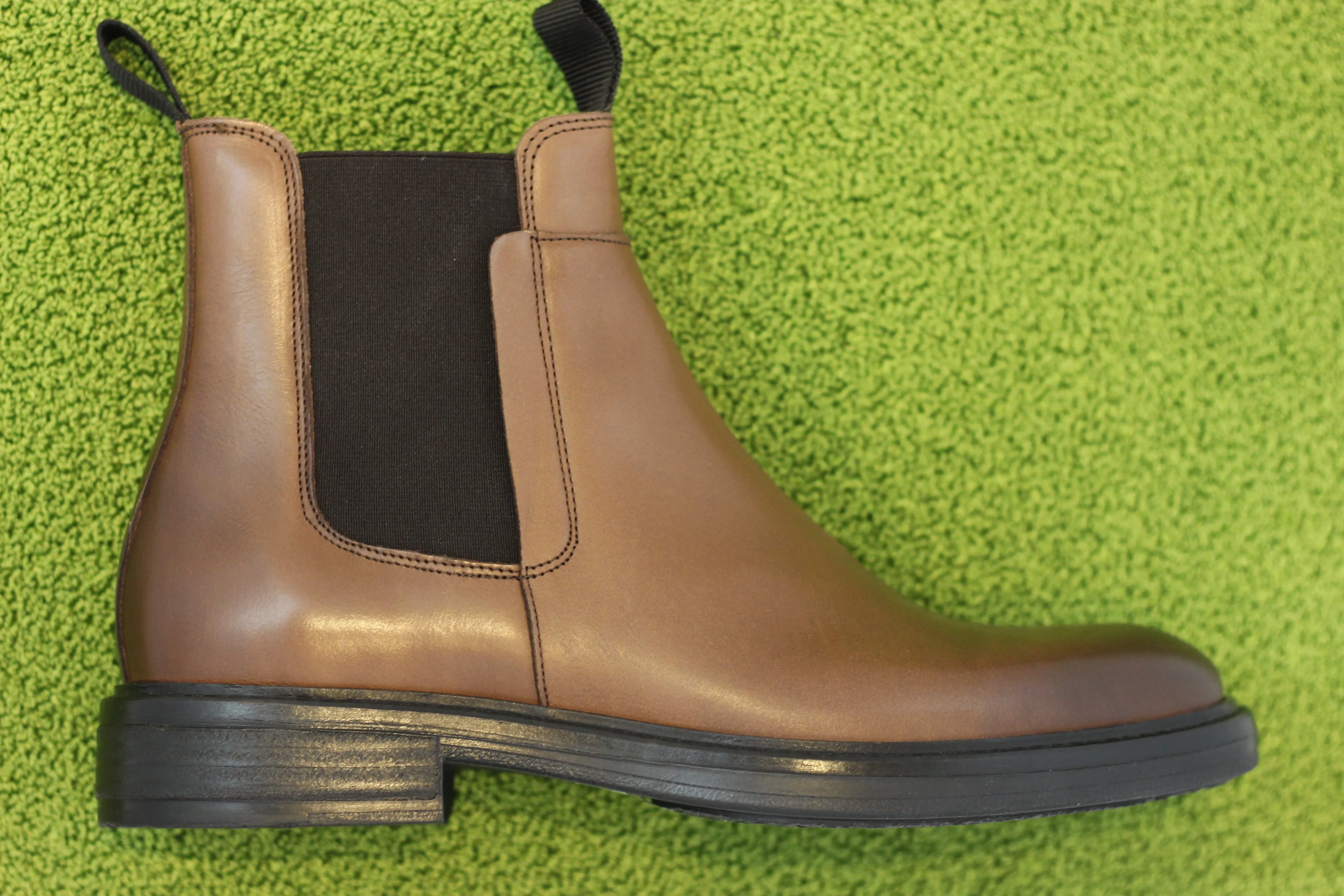 Mens Stanley Chelsea Boot - Brown Leather
