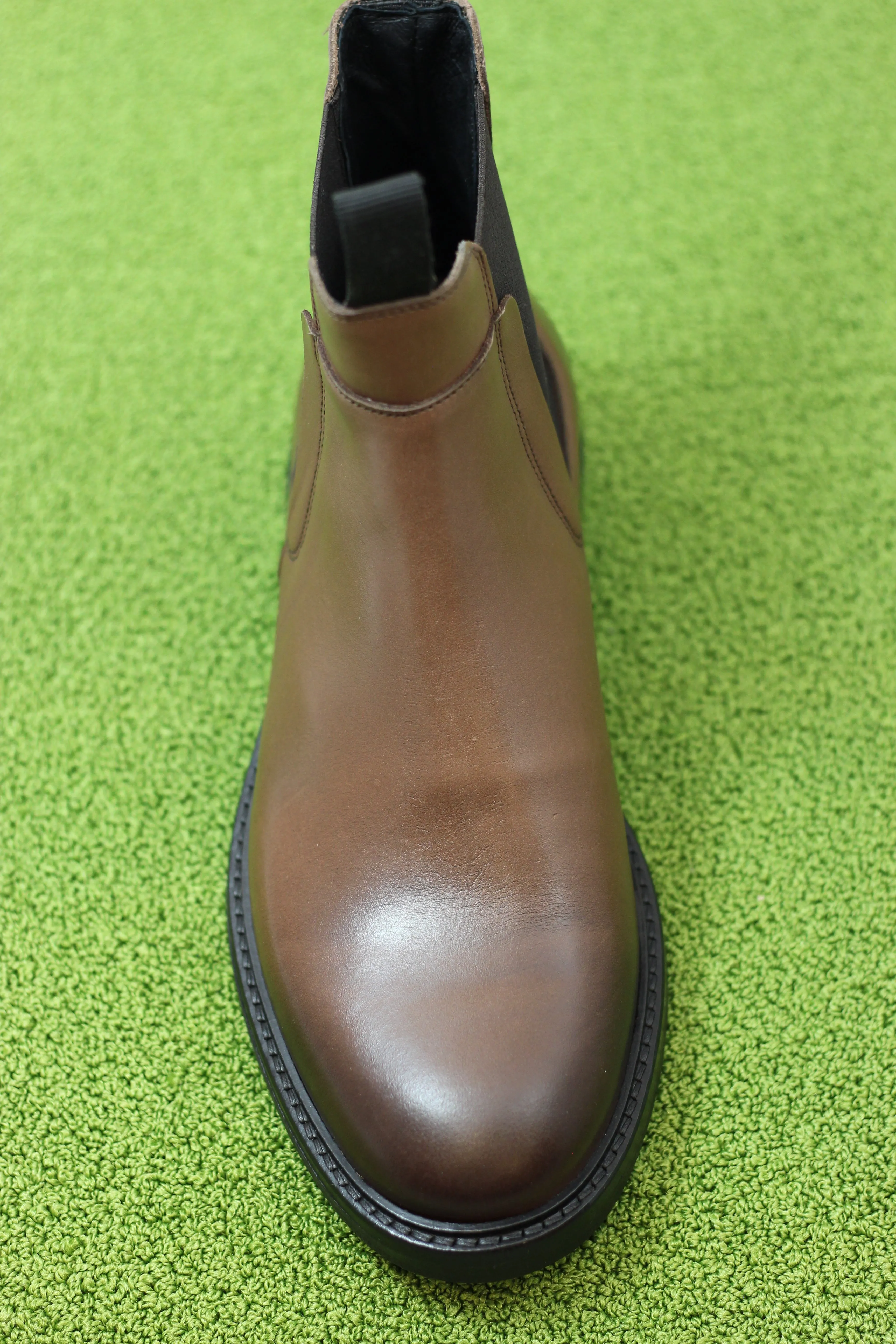 Mens Stanley Chelsea Boot - Brown Leather