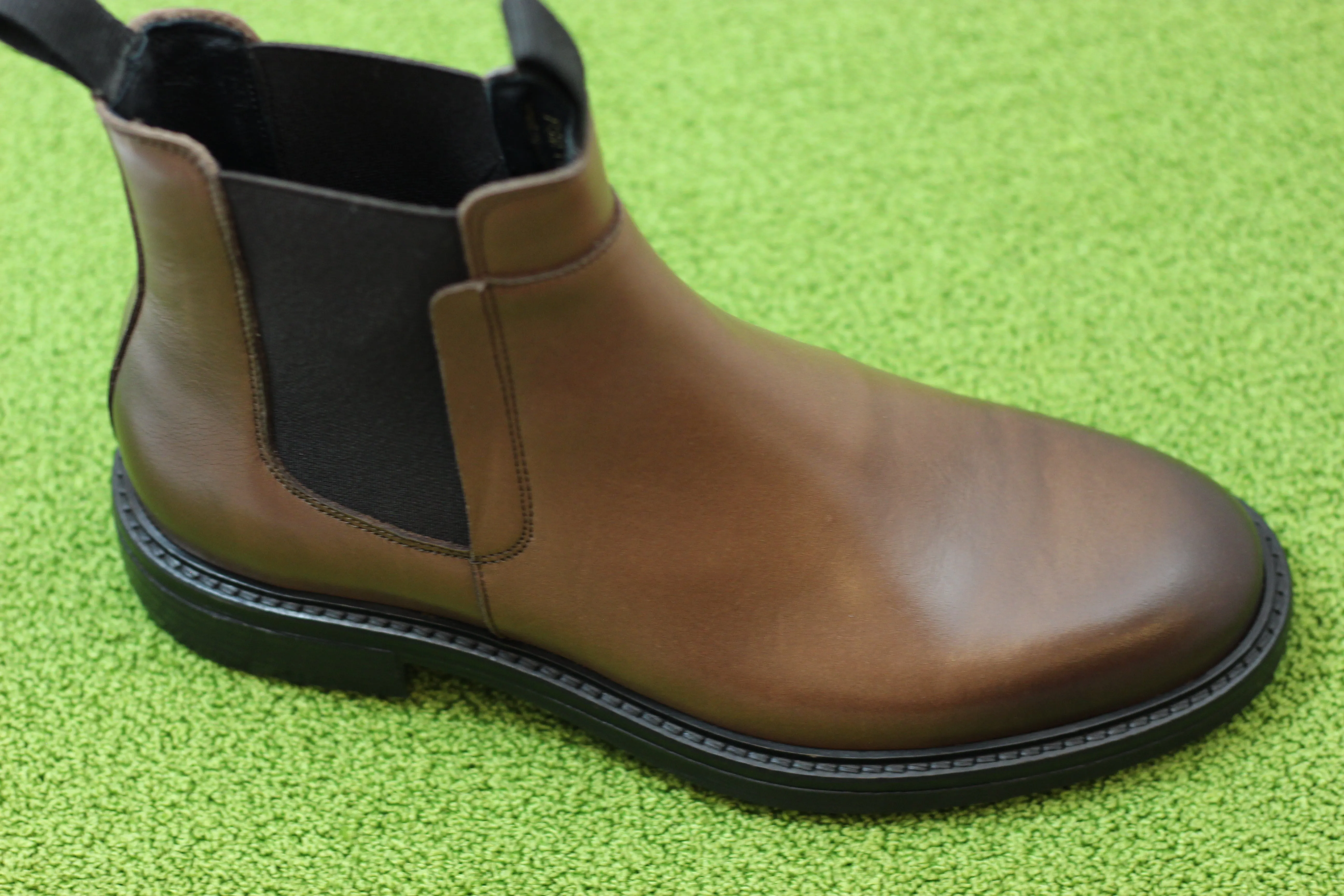 Mens Stanley Chelsea Boot - Brown Leather