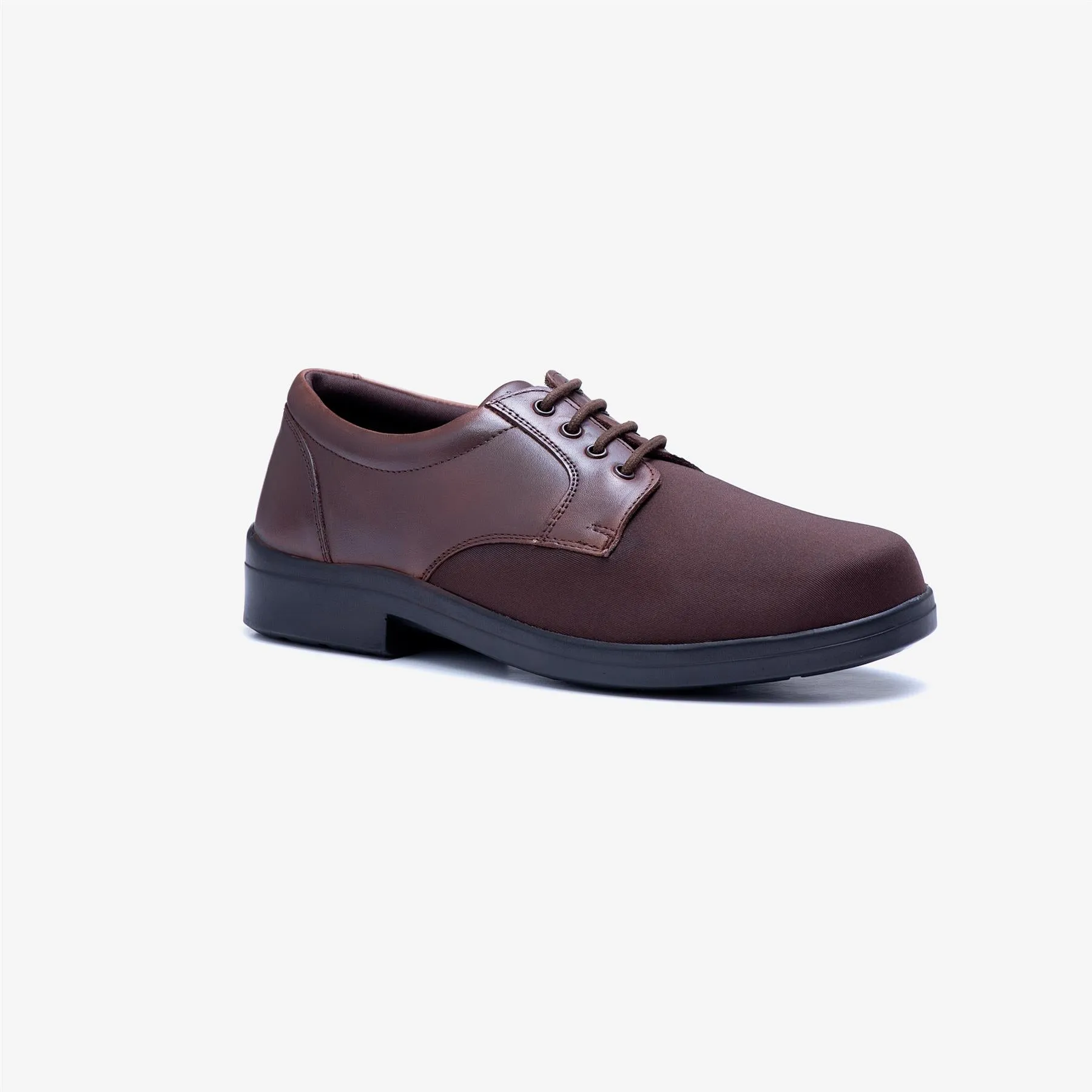 Mens Wide Fit Tredd Well Ryan Lace Up Shoes - Brown