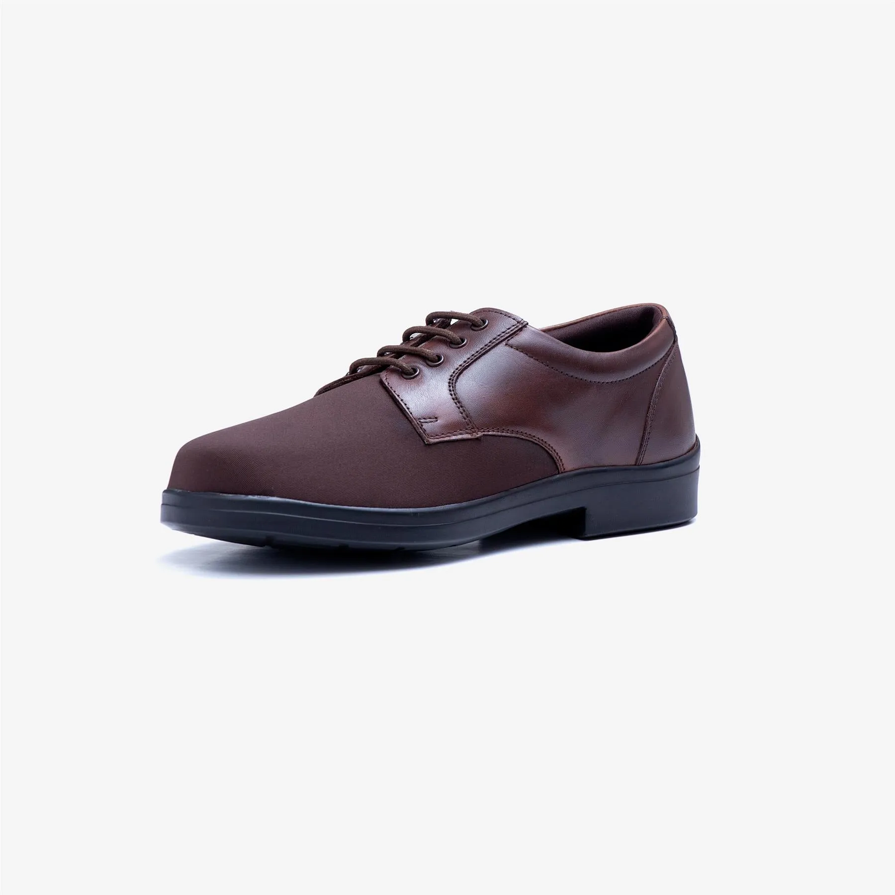 Mens Wide Fit Tredd Well Ryan Lace Up Shoes - Brown