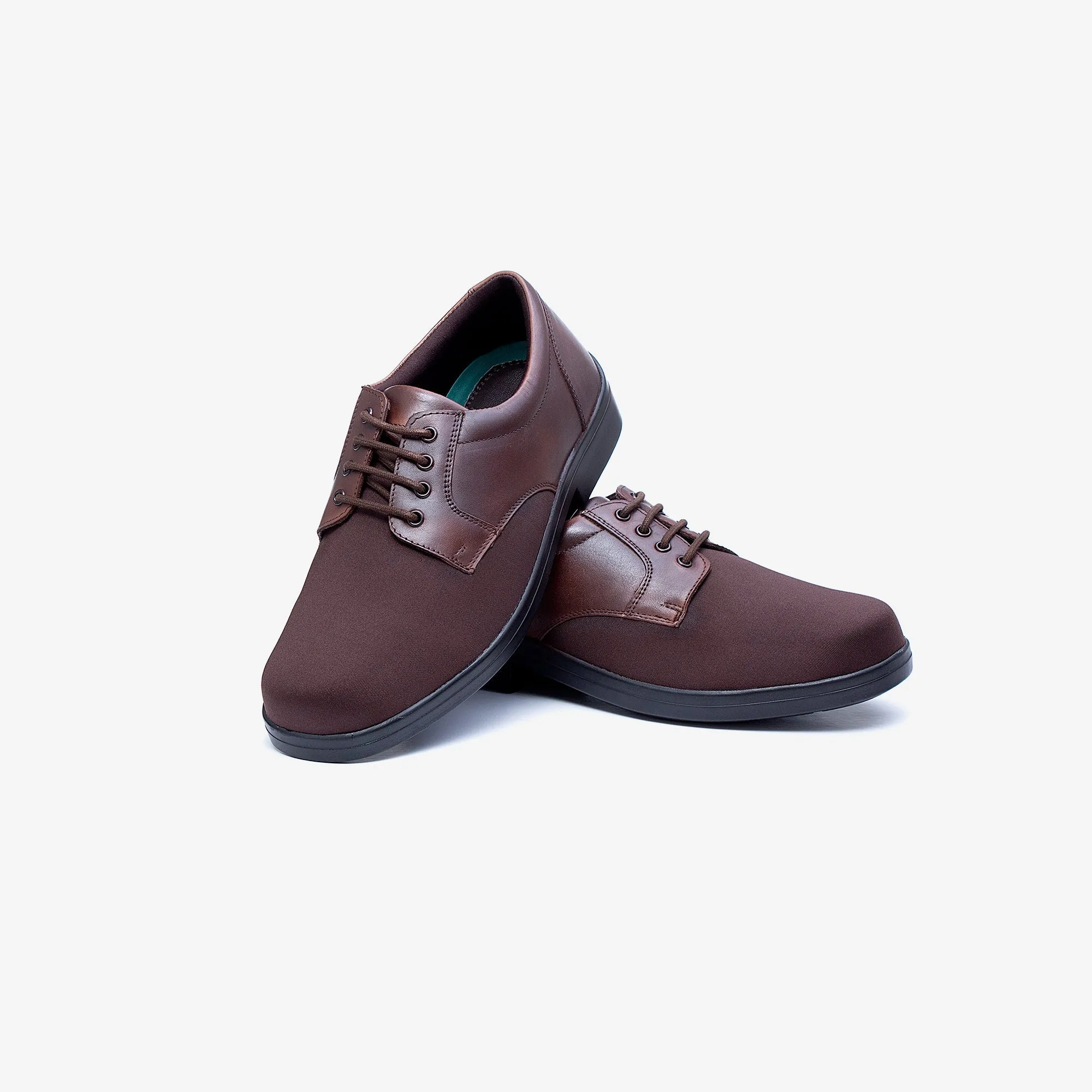 Mens Wide Fit Tredd Well Ryan Lace Up Shoes - Brown