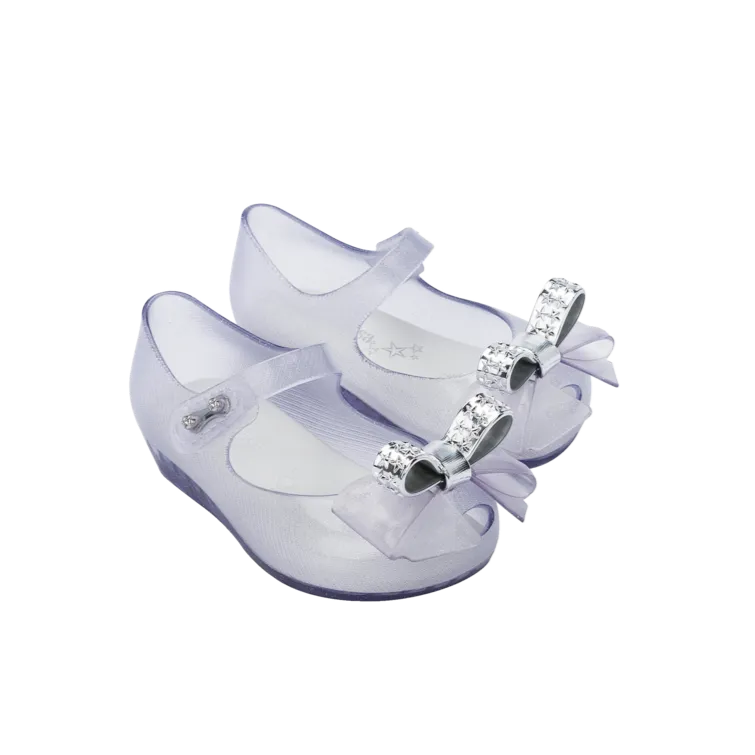 Mini Melissa Mini Ultragirl Stars BB - Clear Glitter White