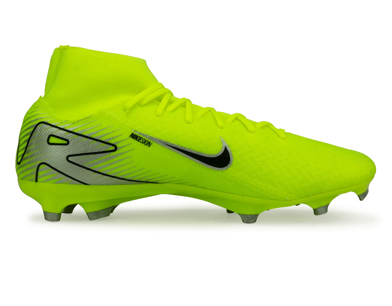 Nike Men's Zoom Mercurial Superfly 10 Academy FG/MG Volt/Black