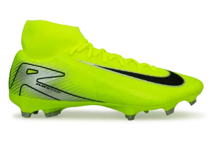 Nike Men's Zoom Mercurial Superfly 10 Academy FG/MG Volt/Black