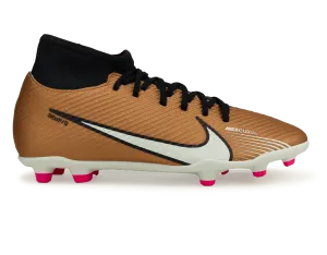 Nike Men's Zoom Mercurial Superfly 9 Club FG/MG Metallic Copper