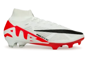 Nike Men's Zoom Mercurial Superfly 9 Elite FG White/Red