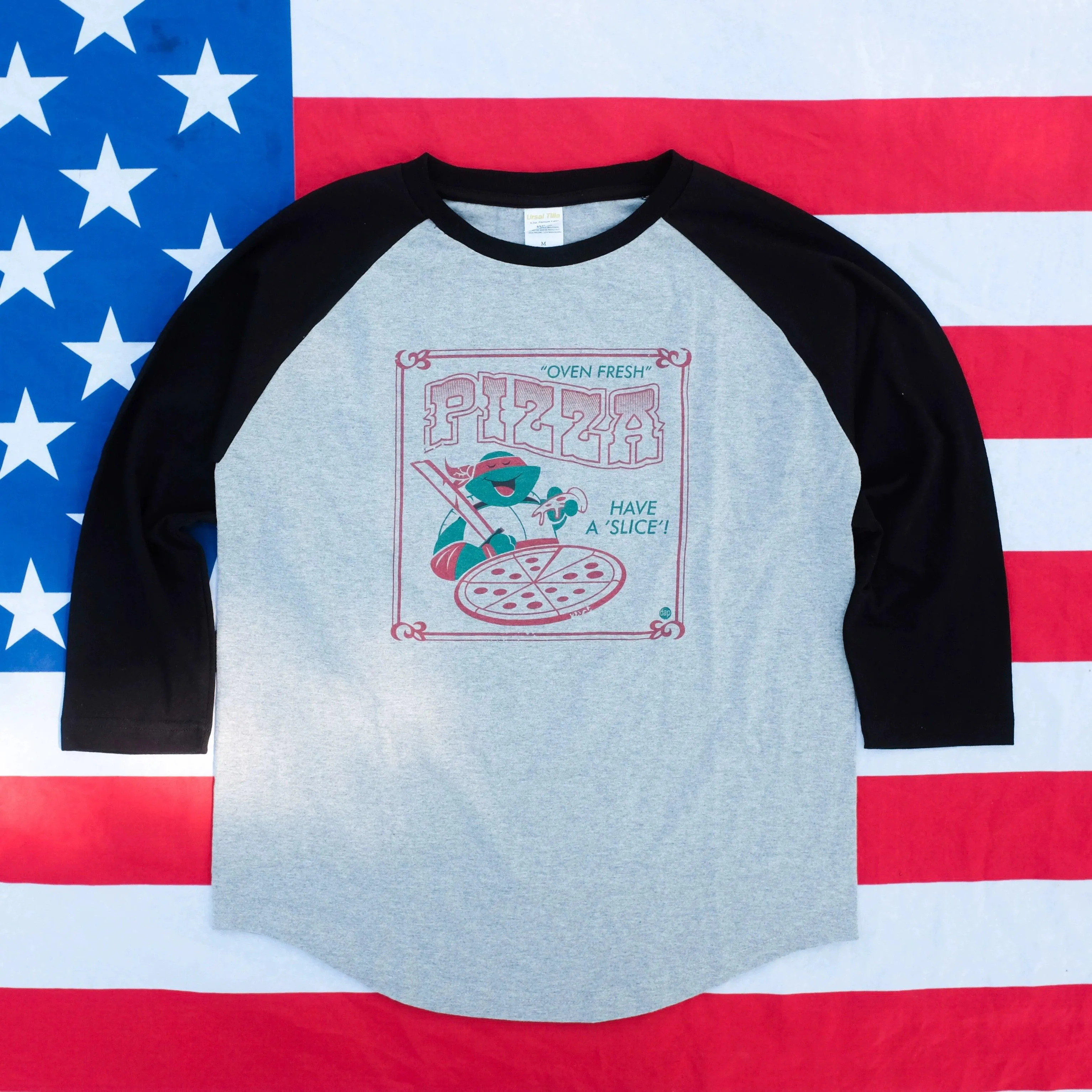 ONE FRESH PIZZA 3/4 LONG SLEEVE TEE