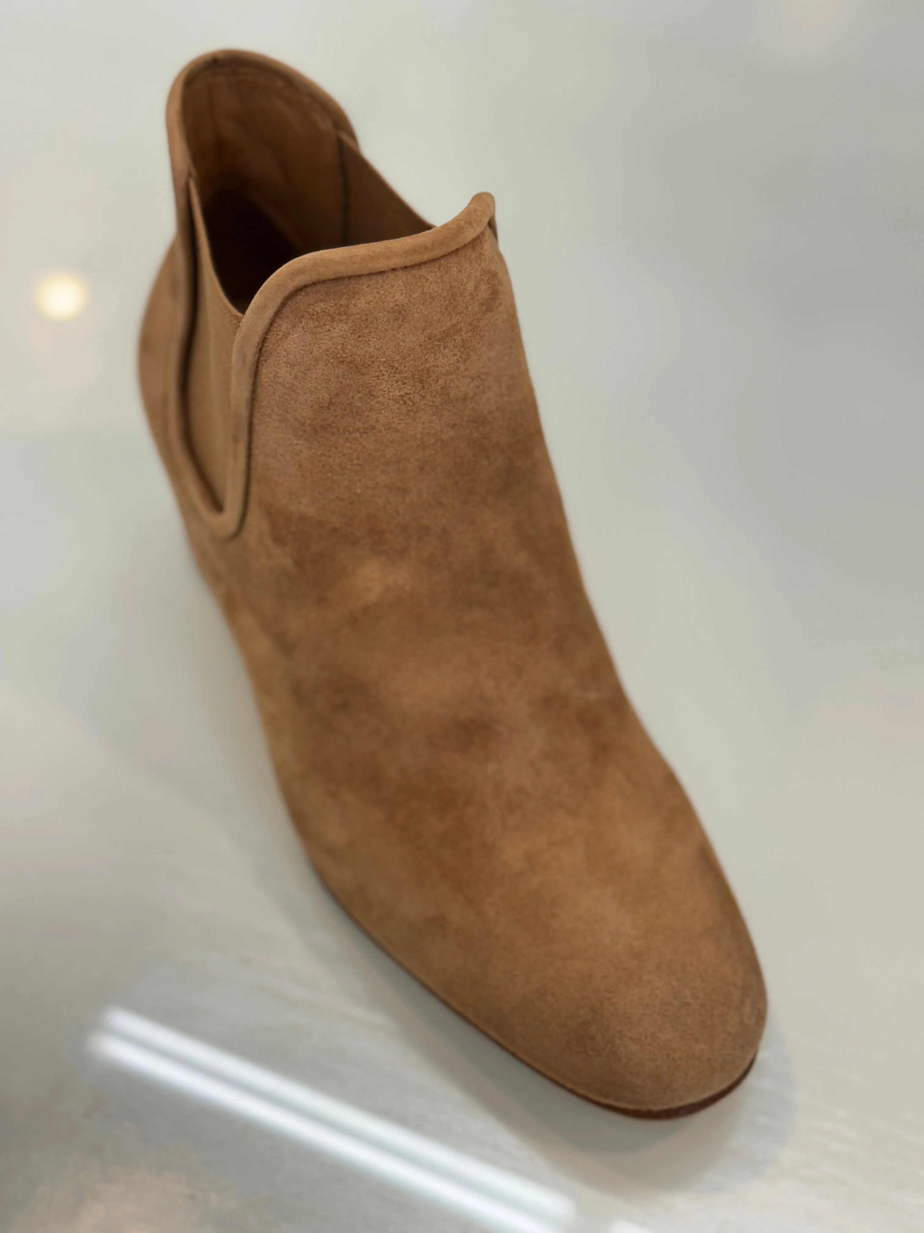 Pedro Garcia - Xiane Suede Chelsea Ankle Boot in Biscuit