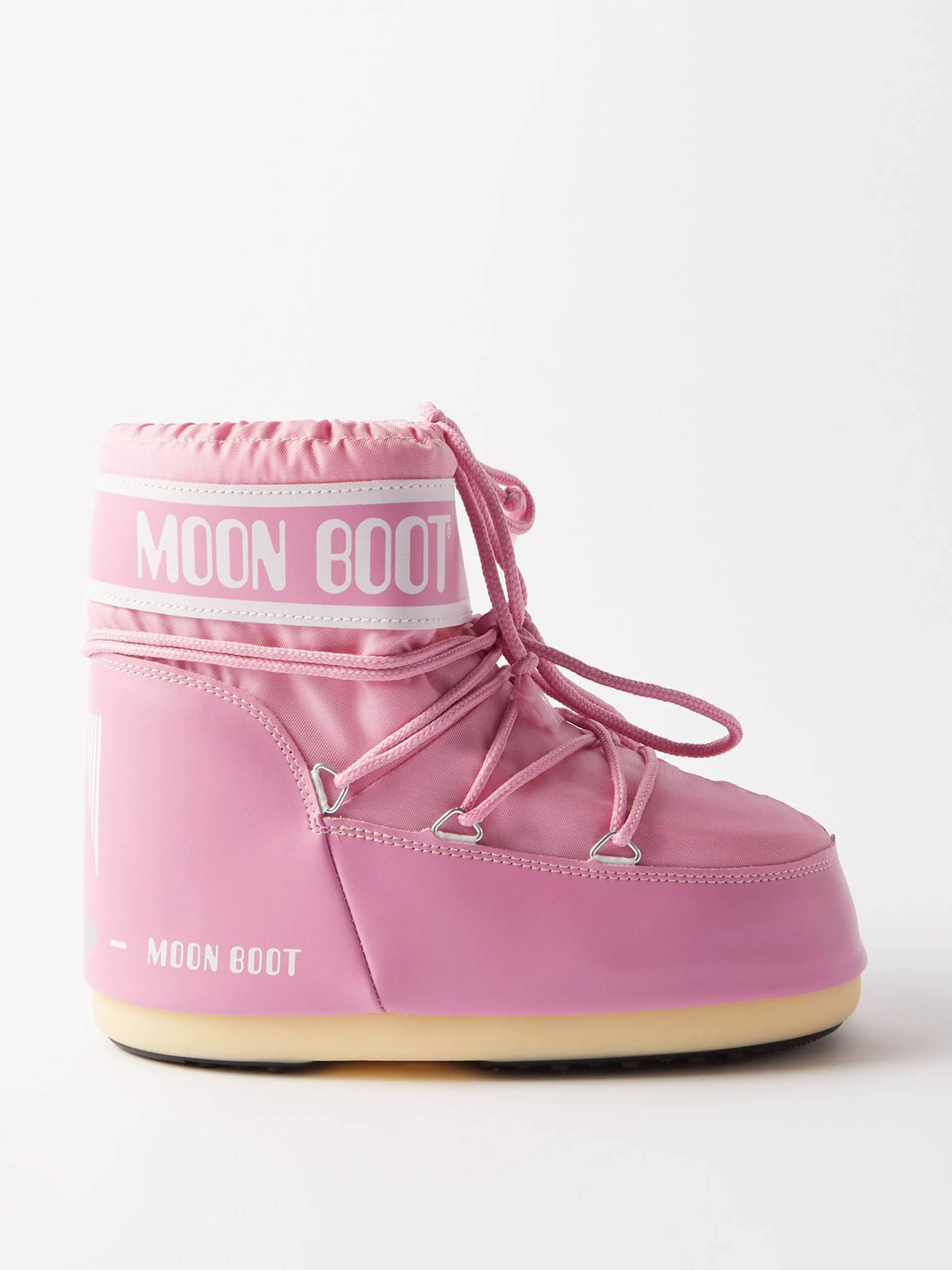 Pink snow boots