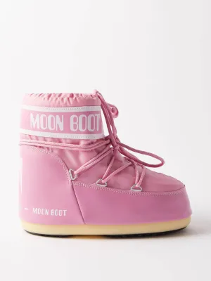 Pink snow boots