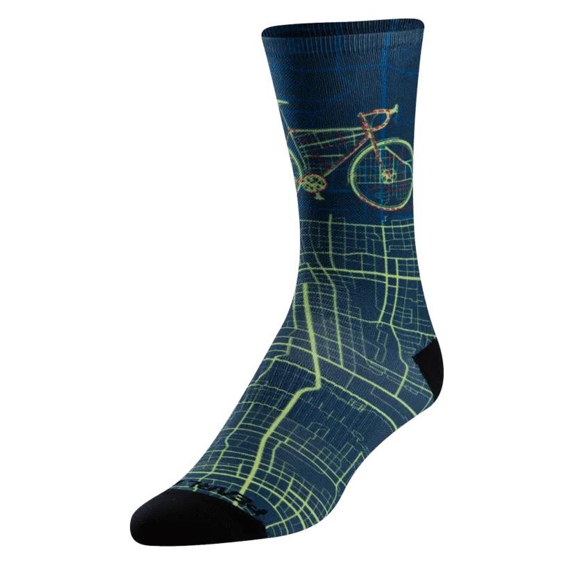 Pro Tall Cycling Sock - Blue