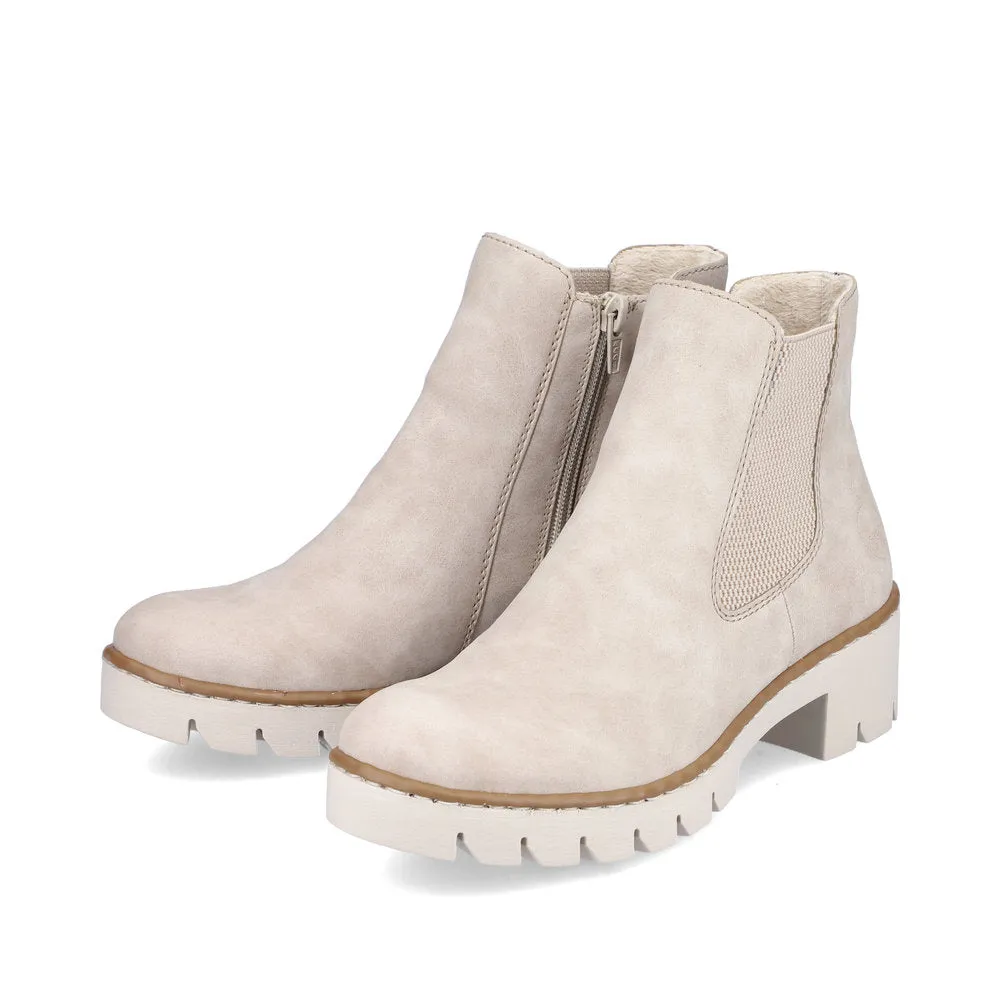 Rieker Women's Prisca 72 Boot w/ Zip Champignon / Ginger