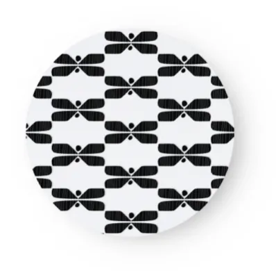 SAGALAGA | Trivet | Round Perhonen Trivet - Black / Blue / Gray