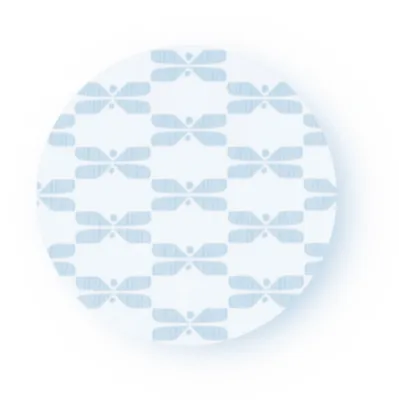 SAGALAGA | Trivet | Round Perhonen Trivet - Black / Blue / Gray