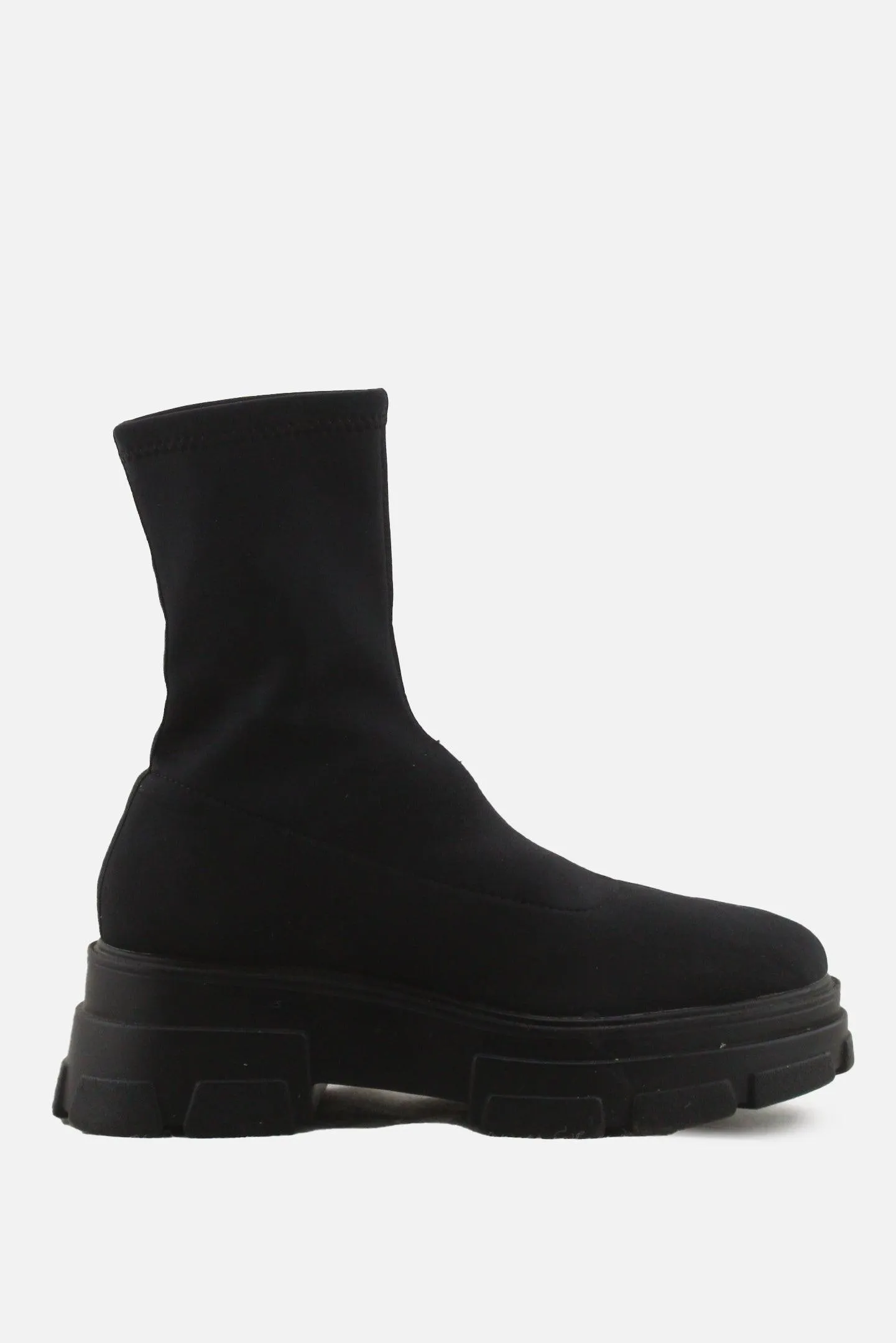 Stradivarius Sock Chelsea Ankle Boots | Textile