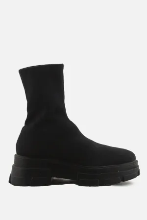 Stradivarius Sock Chelsea Ankle Boots | Textile
