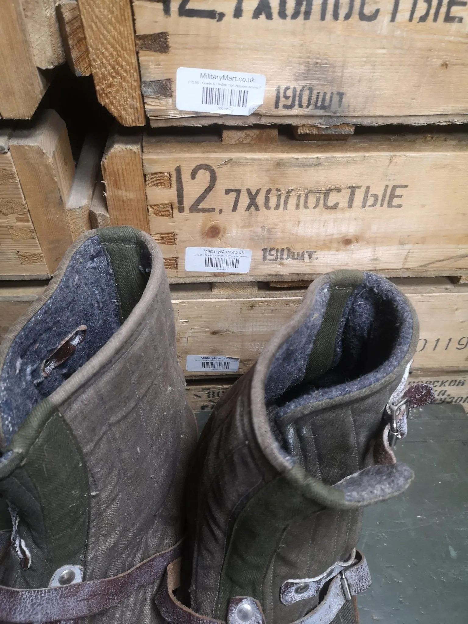 Swedish Army Vintage Snow over boots