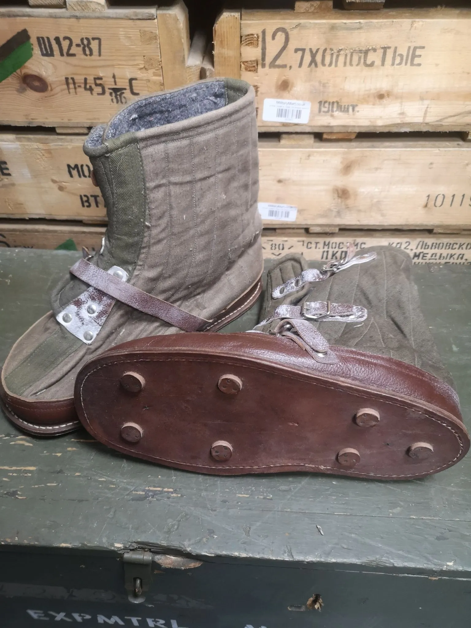 Swedish Army Vintage Snow over boots