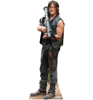 The Walking Dead Daryl with Rocket Launcher Cardboard Cut Out Standee