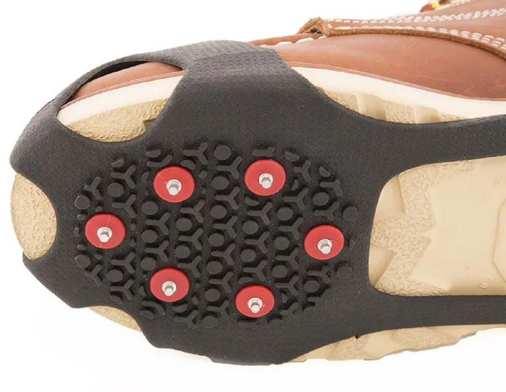 TINGLEY RUBBER CORP Pull-On Ice Traction - Studded Outsole, Black, Large, 1 Pair