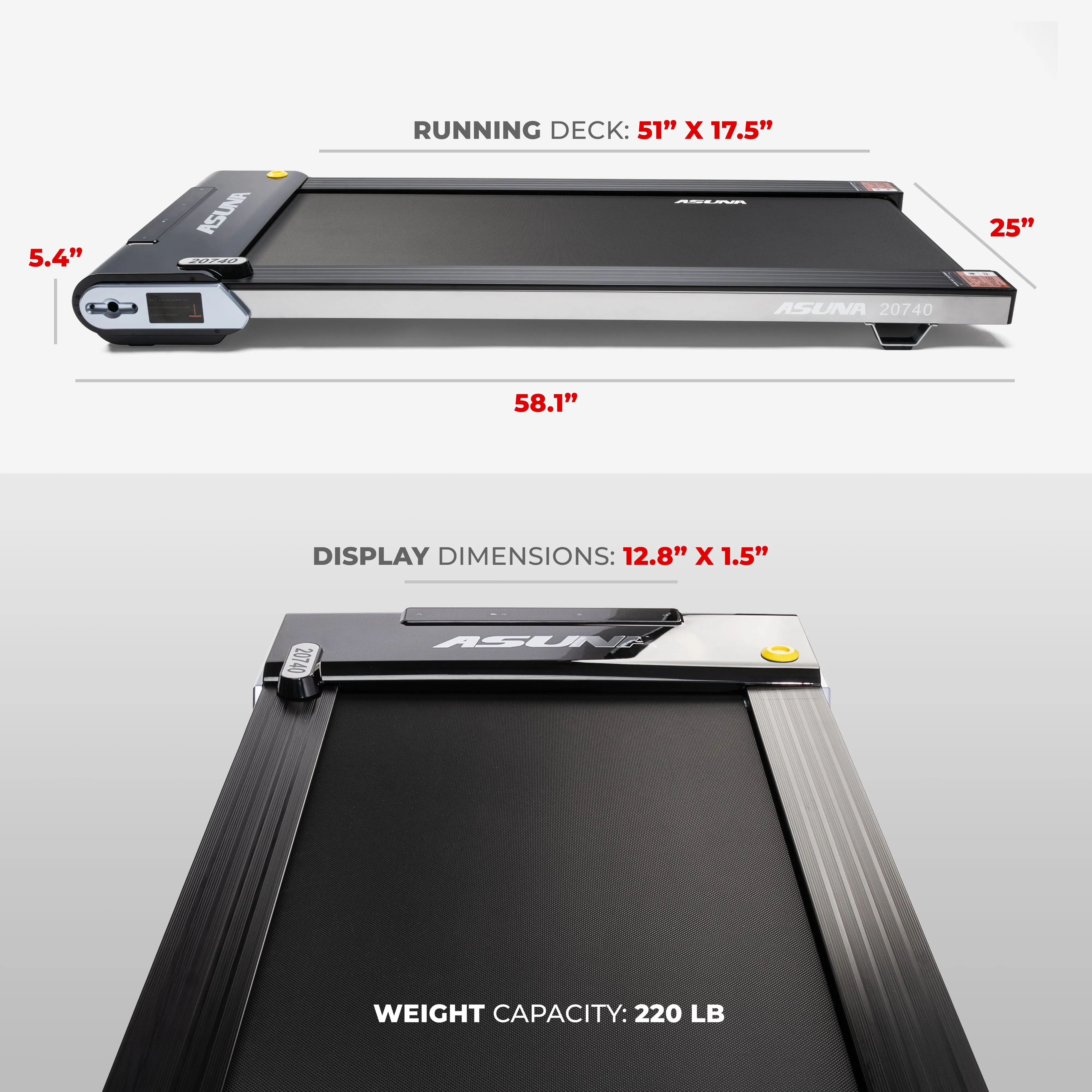 TreadPad® Slim Under Desk Treadmill