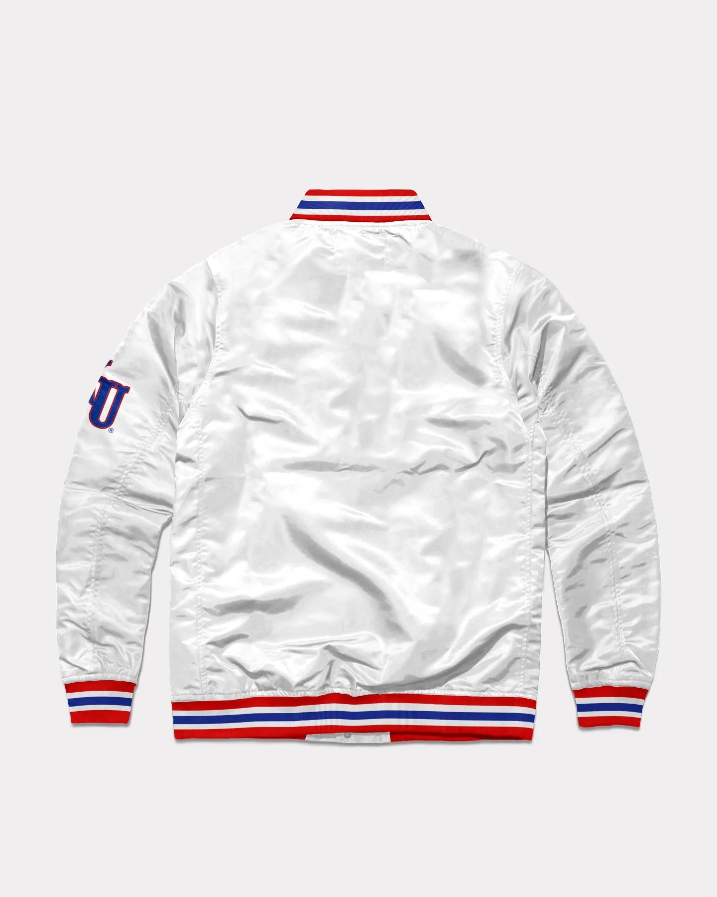 University of Kansas Arch White Varsity Jacket