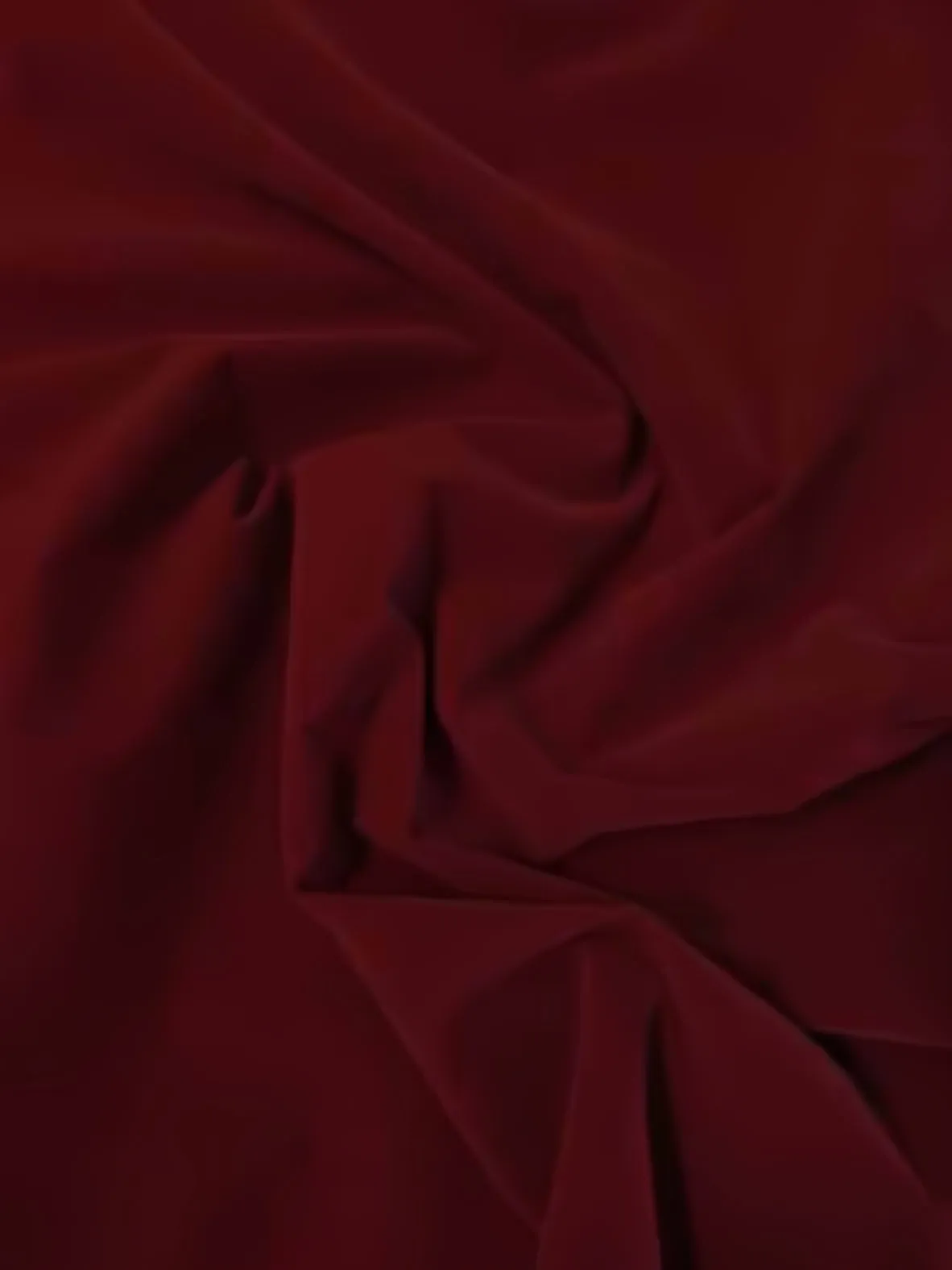 Upholstery Grade Solid Flocking Velvet Fabric / Burgundy / Sold By The Yard
