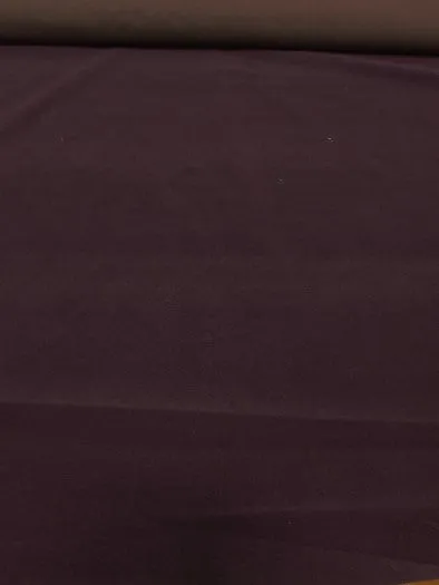 Upholstery Grade Solid Flocking Velvet Fabric / Dark Purple / 40 Yards Roll