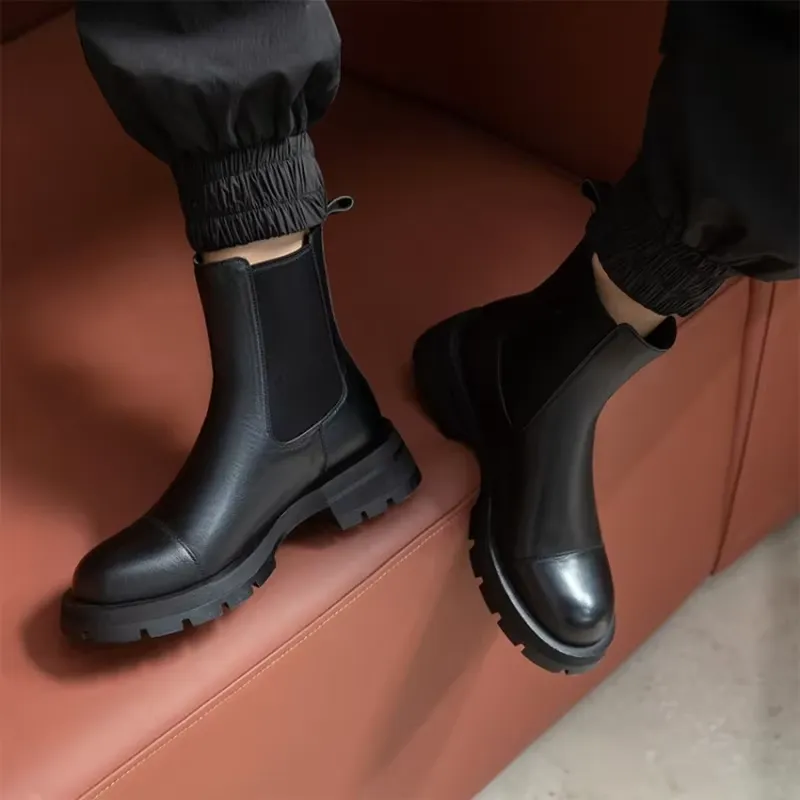 USS Shoes Gamary Women's Leather Chelsea Boots