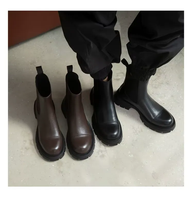 USS Shoes Gamary Women's Leather Chelsea Boots