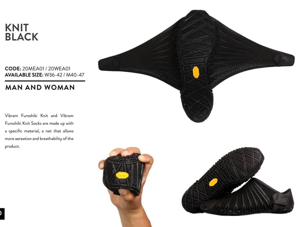 Vibram  Furoshiki Furo Knit Women’s-Black