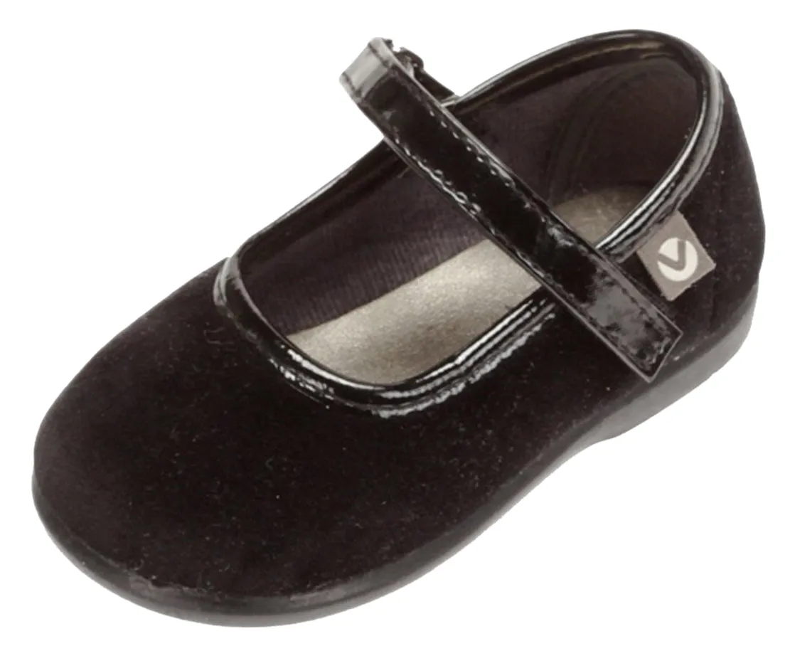 Victoria Alba Velvet Mary Jane Black for Girl's