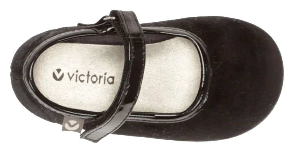 Victoria Alba Velvet Mary Jane Black for Girl's