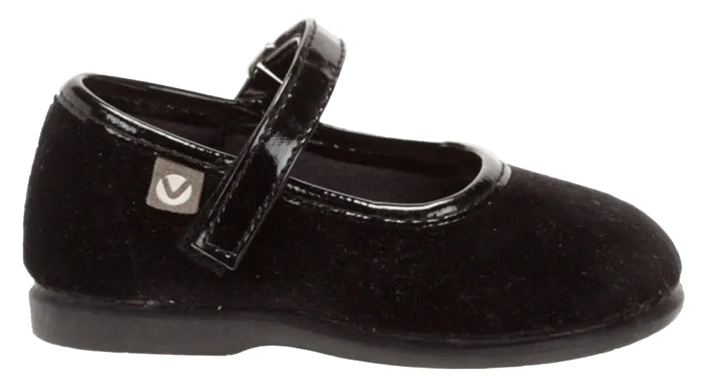 Victoria Alba Velvet Mary Jane Black for Girl's