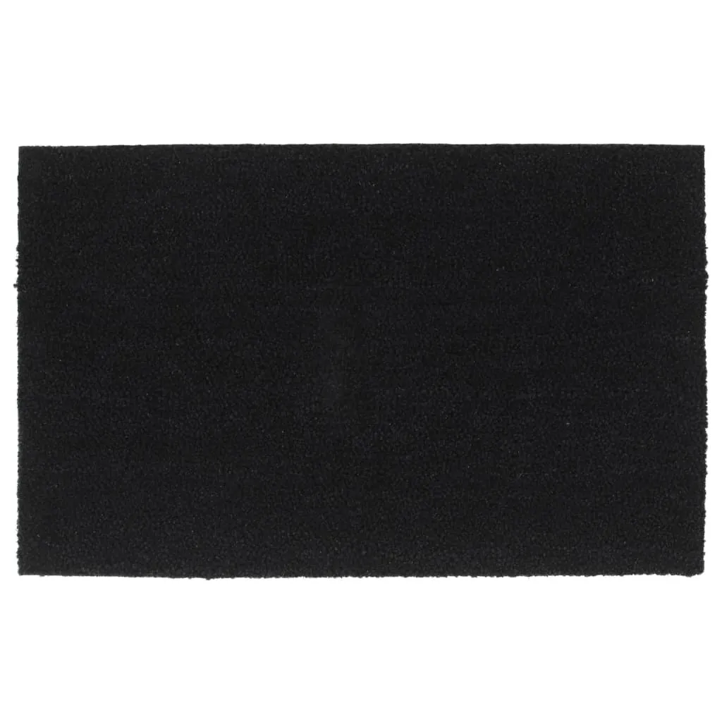vidaXL Door Mat Black 50x80 cm Tufted Coir