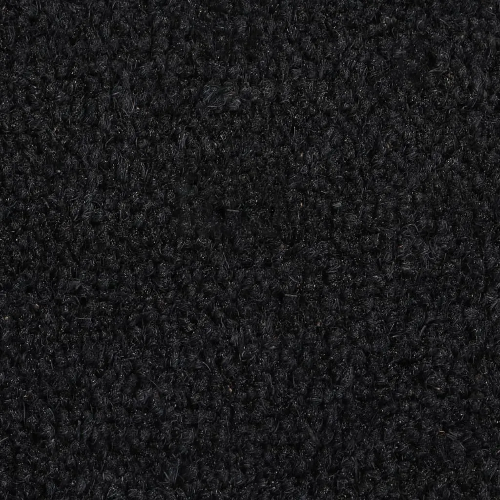 vidaXL Door Mat Black 50x80 cm Tufted Coir