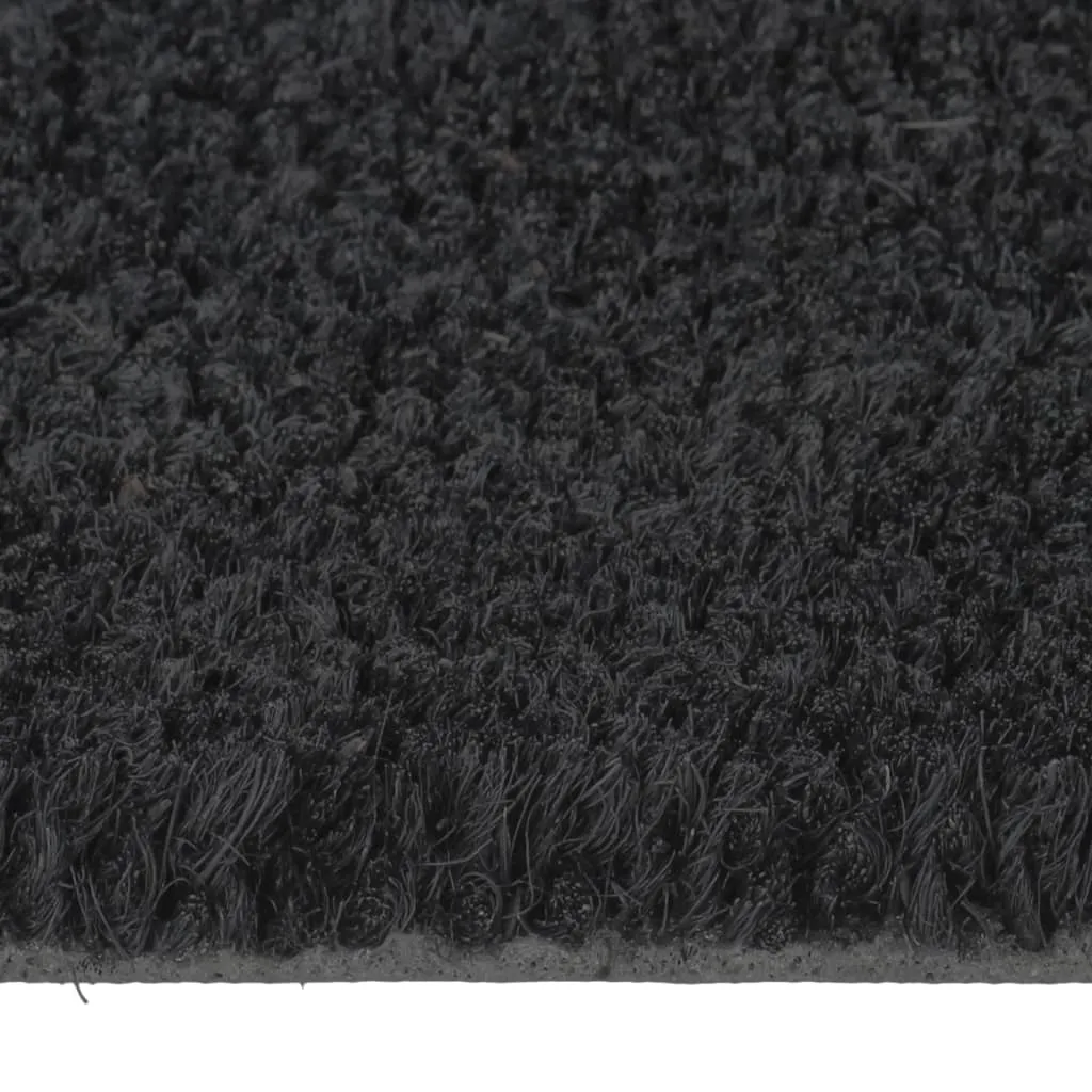 vidaXL Door Mat Black 50x80 cm Tufted Coir