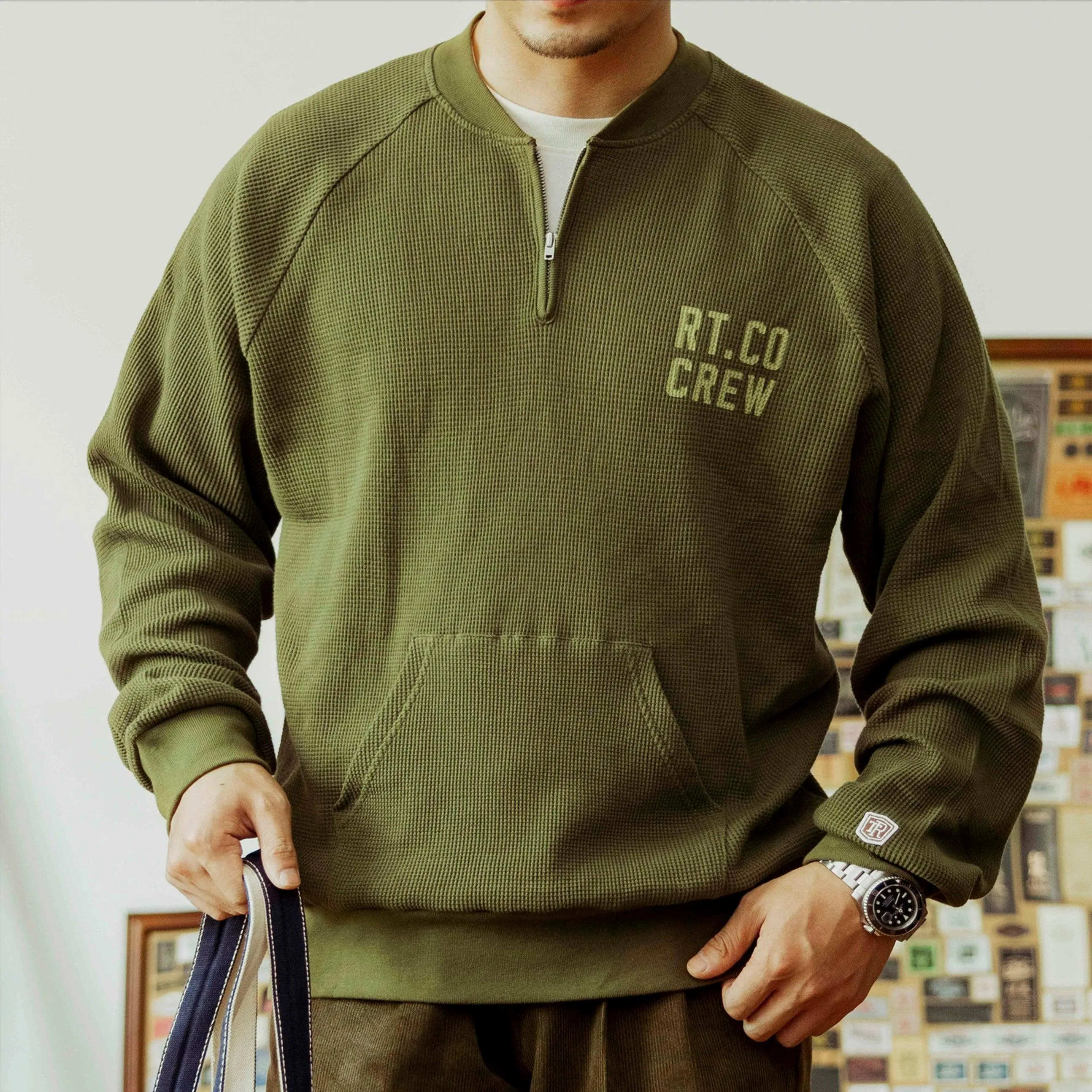 WAFFLE LONG-SLEEVED TEE TEXAS