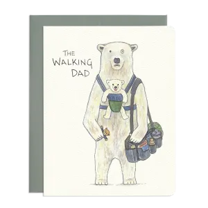'Walking Dad' Newborn Card