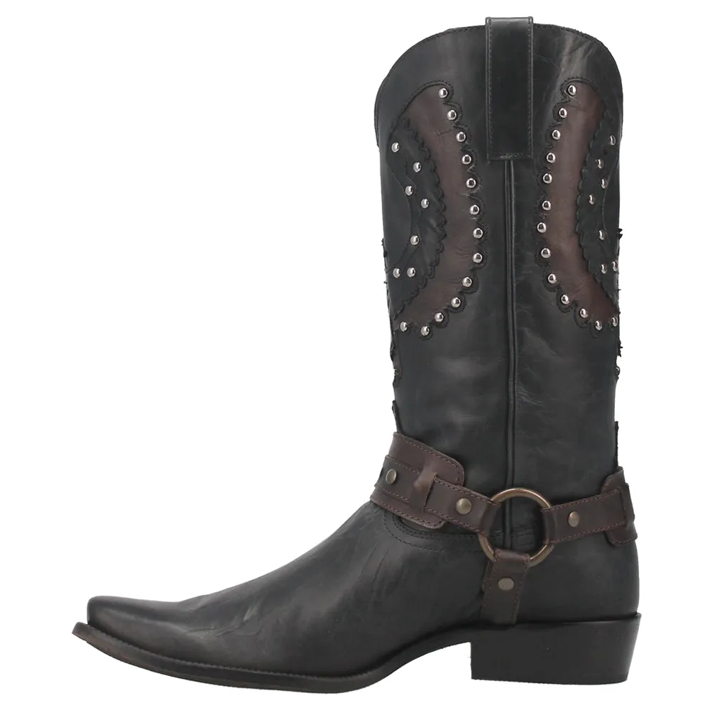 War Eagle Studded Square Toe Cowboy Boots
