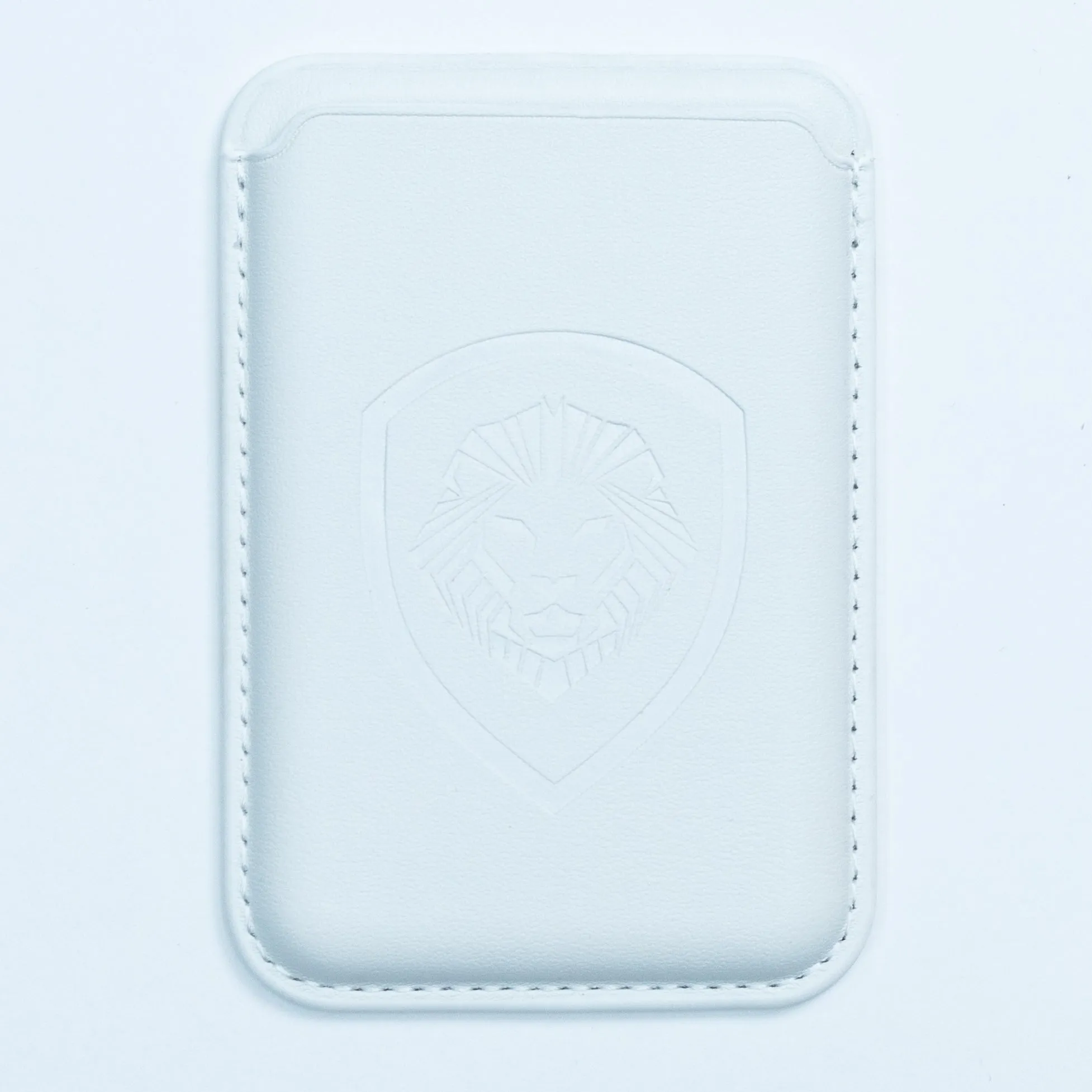 White Leather RFID Credit Card Holder