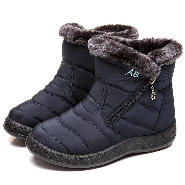 Women Waterproof Snow Boots For Winter  Lightweight
