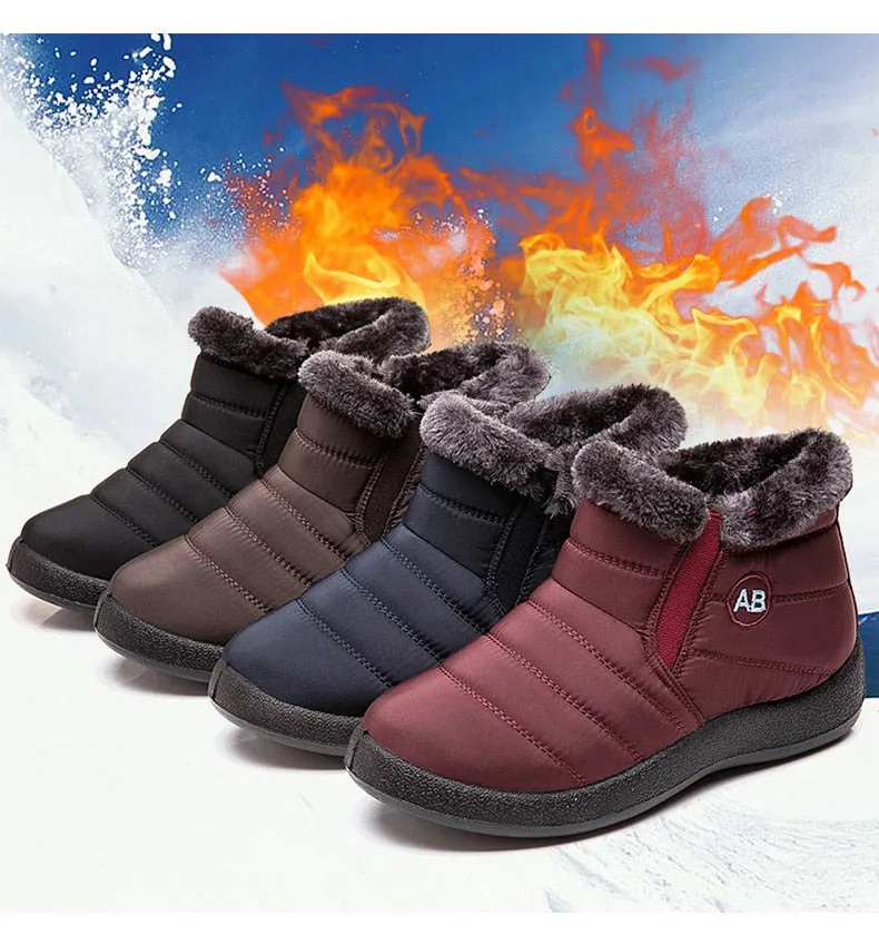 Women Waterproof Snow Boots For Winter  Lightweight