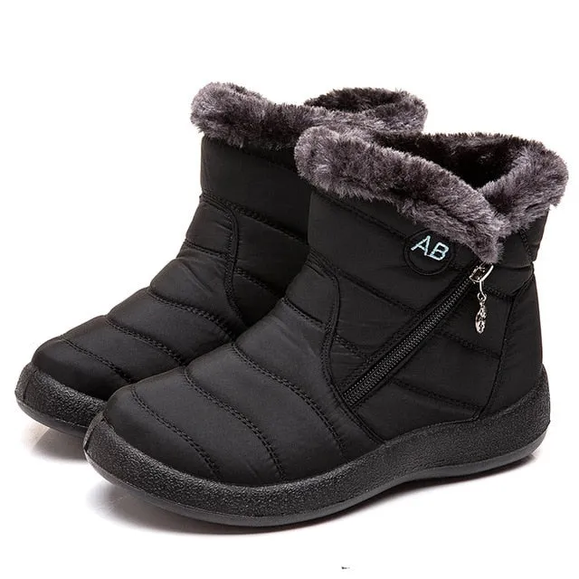 Women Waterproof Snow Boots For Winter  Lightweight