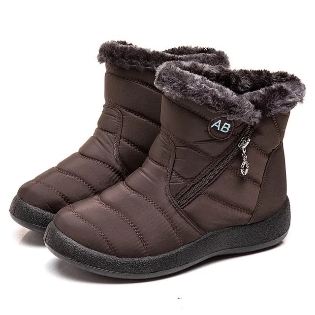 Women Waterproof Snow Boots For Winter  Lightweight
