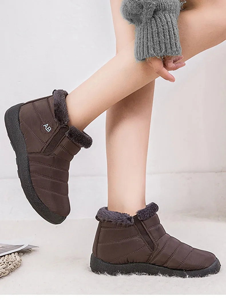 Women Waterproof Snow Boots For Winter  Lightweight