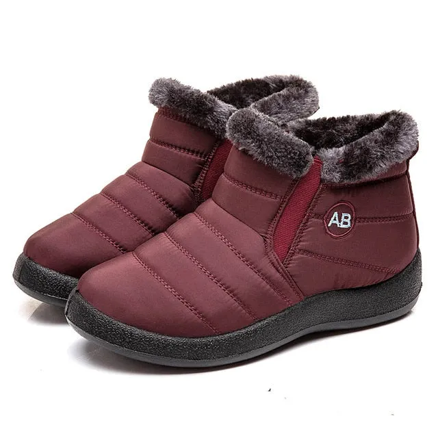 Women Waterproof Snow Boots For Winter  Lightweight