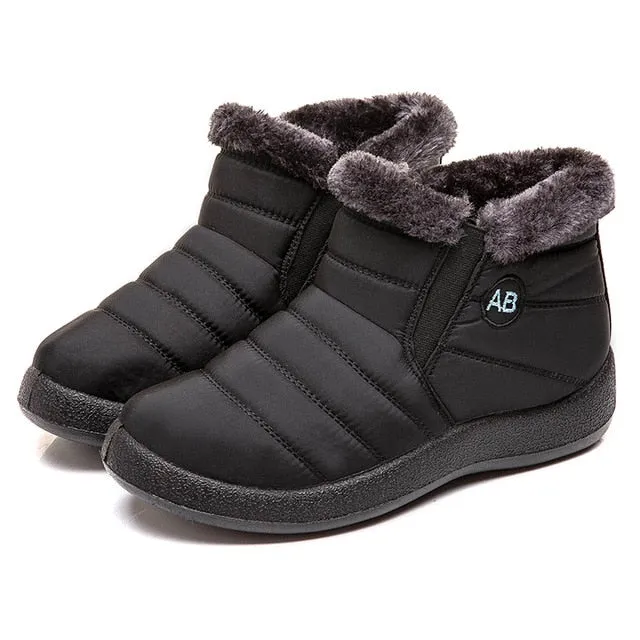 Women Waterproof Snow Boots For Winter  Lightweight
